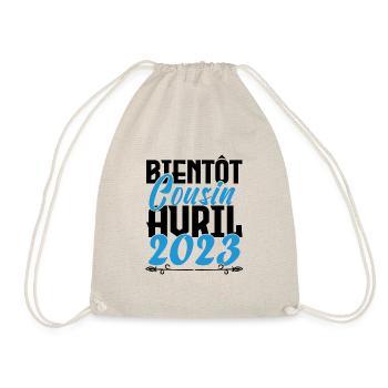 Annonce grossesse. bientôt Cousin Avril 2023. - Sac de sport léger - nature - Devant