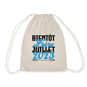 Annonce grossesse. bientôt Frère Juillet 2023. - Sac de sport léger - nature - Devant