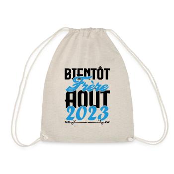 Cadeau Annonce grossesse. bientôt Frère Aout 2023. - Sac de sport léger - nature - Devant