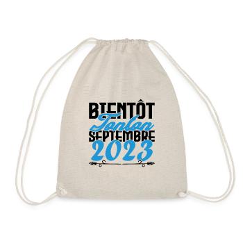 Annonce grossesse. bientôt Tonton Septembre 2023. - Sac de sport léger - nature - Devant