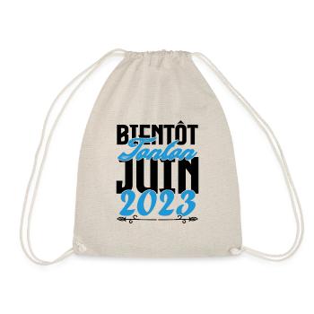 Cadeau Annonce grossesse bientôt Tonton Juin 2023. - Sac de sport léger - nature - Devant