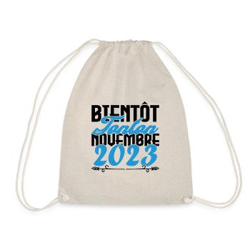 Annonce grossesse. bientôt Tonton Novembre 2023. - Sac de sport léger - nature - Devant