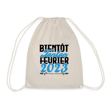 Annonce grossesse bientôt Tonton Février 2023 - Sac de sport léger - nature - Devant