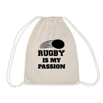 Rugby Coach Rugby Team Gift Rugby Player - Drawstring Bag - nature - Front