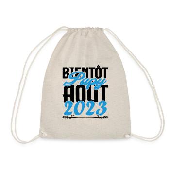 Annonce grossesse bientôt Papy Aout 2023. août. - Sac de sport léger - nature - Devant