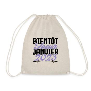 Annonce grossesse. bientôt Sœur Janvier 2023.soeur - Sac de sport léger - nature - Devant
