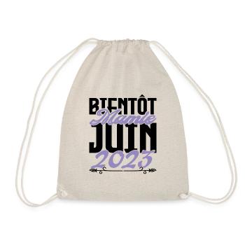 Annonce grossesse. bientôt Mamie Juin 2023. - Sac de sport léger - nature - Devant