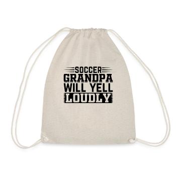 Soccer Grandpa Will Yell Loudly - Grandpa Soccer L - Turnbeutel - Natur - Vorne