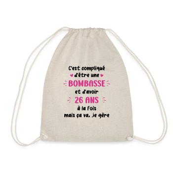 Bombasse et 26 ans - Sac de sport léger - nature - Devant