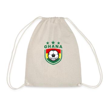 Ghanaische Fußballnationalmannschaft Fußballflagge - Turnbeutel - Natur - Vorne