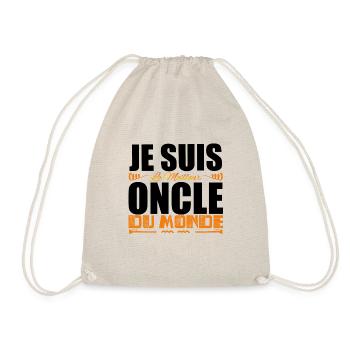 Je Suis Le Meilleur Oncle Du Monde, Cadeau oncle. - Sac de sport léger - nature - Devant