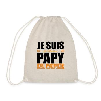 Je Suis Le Meilleur Papy Du Monde Idée Cadeau papy - Sac de sport léger - nature - Devant