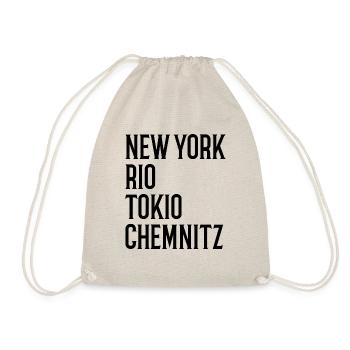 New York Rio Tokio Chemnitz Erzgebirge - Turnbeutel - Natur - Vorne