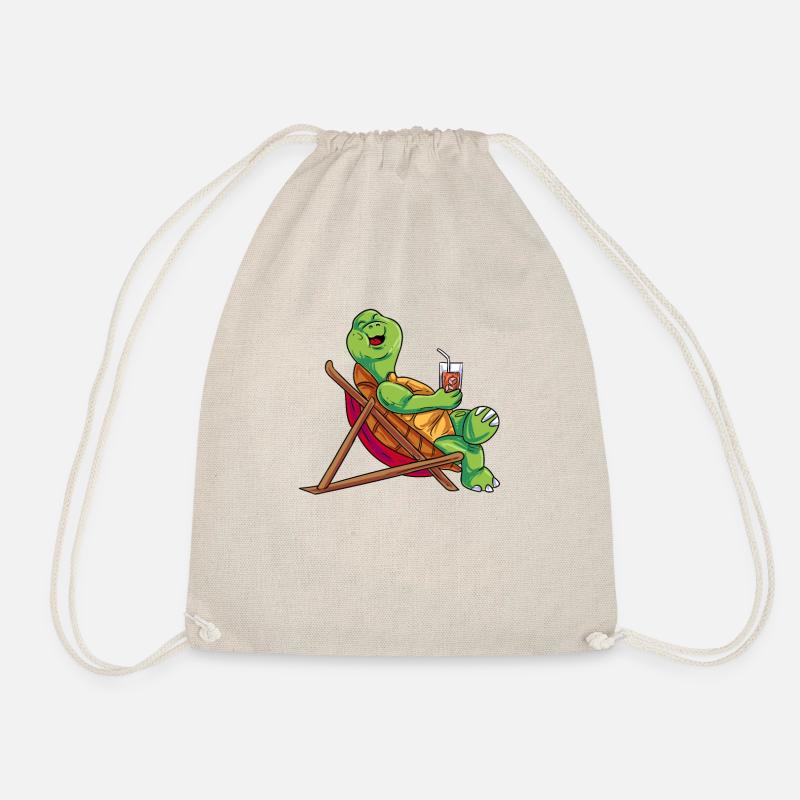 Turtle - Drawstring Bag - nature