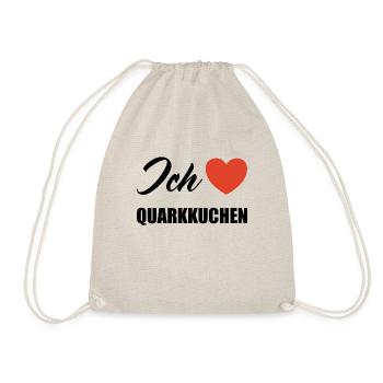 Ich liebe Quarkkuchen - Turnbeutel - Natur - Vorne