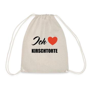 Ich liebe Kirschtorte - Turnbeutel - Natur - Vorne
