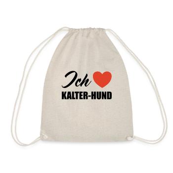 Ich liebe Kalter Hund - Turnbeutel - Natur - Vorne