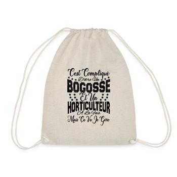 c'est compliqué être un Bogosse et un Horticulteur - Sac de sport léger - nature - Devant