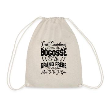 compliqué d'être un Bogosse et un grand-Frère. - Sac de sport léger - nature - Devant