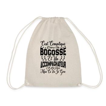 compliqué d'être un Bogosse et un Accompagnateur. - Sac de sport léger - nature - Devant