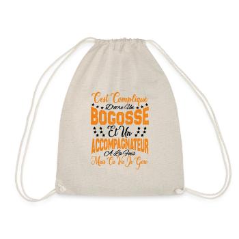 compliqué d'être un Bogosse et un Accompagnateur. - Sac de sport léger - nature - Devant