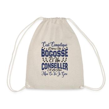 c'est compliqué d'être un Bogosse et un Conseiller - Sac de sport léger - nature - Devant