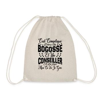 c'est compliqué d'être un Bogosse et un Conseiller - Sac de sport léger - nature - Devant
