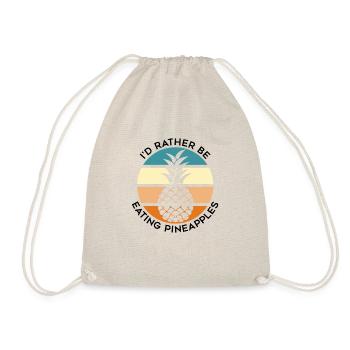 Manger des ananas, des vacances exotiques d'été, - Sac de sport léger - nature - Devant