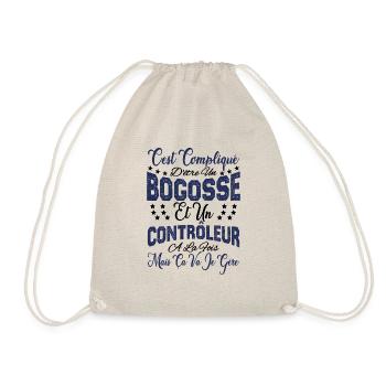c'est compliqué d'être un Bogosse et un Contrôleur - Sac de sport léger - nature - Devant