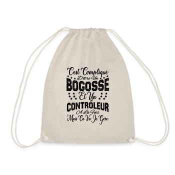 c'est compliqué d'être un Bogosse et un Contrôleur - Sac de sport léger - nature - Devant