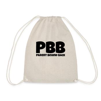 Parent behind back - Drawstring Bag - nature - Front