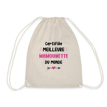 Certifiée meilleure mamounette du monde - Sac de sport léger - nature - Devant