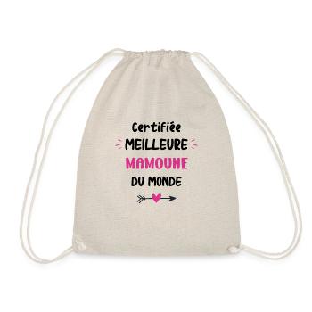 Certifiée meilleure mamoune du monde - Sac de sport léger - nature - Devant