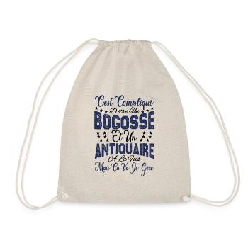 c'est compliqué d'être un Bogosse et un Antiquaire - Sac de sport léger - nature - Devant