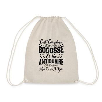 c'est compliqué d'être un Bogosse et un Antiquaire - Sac de sport léger - nature - Devant