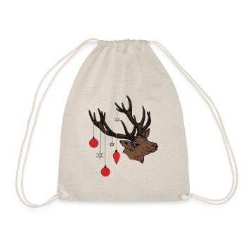 Cerf de Noël - Sac de sport léger - nature - Devant