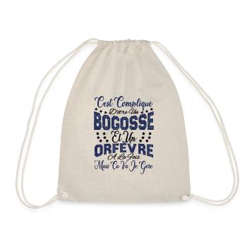 c'est compliqué d'être un Bogosse et un Orfèvre. - Sac de sport léger - nature - Devant