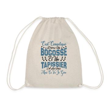 c'est compliqué d'être un Bogosse et un Tapissier. - Sac de sport léger - nature - Devant