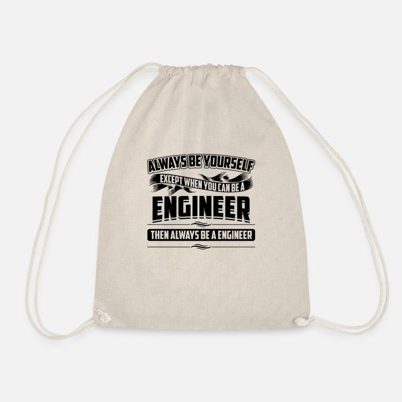 Sei immer du selbst Fun Engineering Cooler Architekt - Turnbeutel - Natur