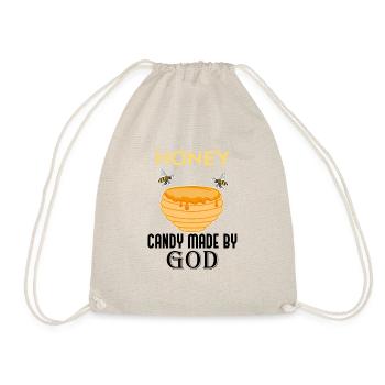 Candy Made By God Honey Bees Nature Wildlife - Drawstring Bag - nature - Front
