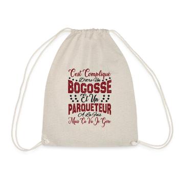 c'est compliqué d'être un Bogosse et un Parqueteur - Sac de sport léger - nature - Devant