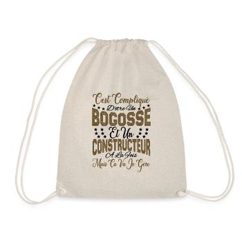 c'est compliqué être un Bogosse et un Constructeur - Sac de sport léger - nature - Devant