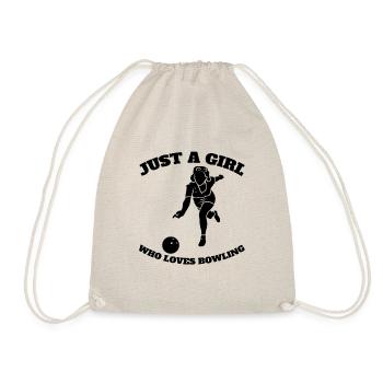 quilles de bowling fille quille boule de bowling melon - Sac de sport léger - nature - Devant