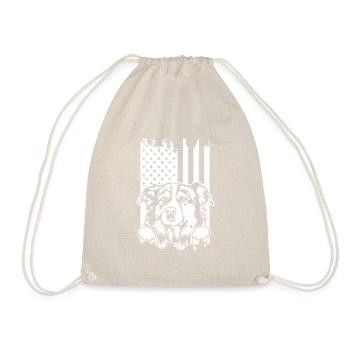 Mignon AUSSIE américain Flag artsy USA patriotic crea - Sac de sport léger - nature - Devant