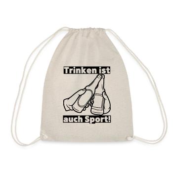 Trinken ist auch Sport! Party, Mallorca, JGA! - Turnbeutel - Natur - Vorne