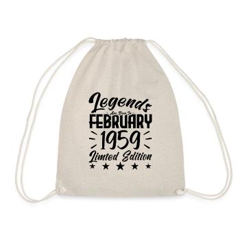 Naissance En Février 1959. Cadeau d'anniversaire. - Sac de sport léger - nature - Devant