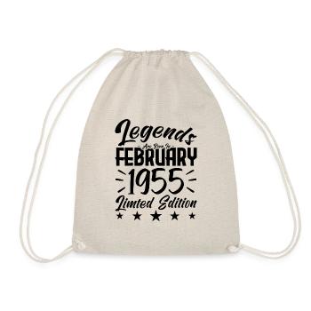 Naissance En Février 1955. Cadeau d'anniversaire. - Sac de sport léger - nature - Devant