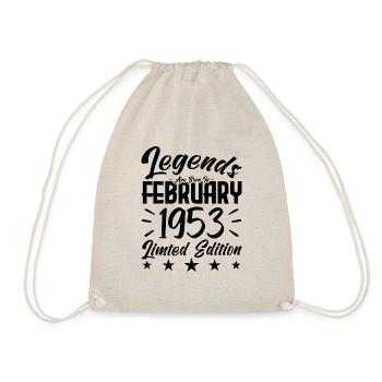 Geboren 1953. Geburtstagsgeschenk. - Turnbeutel - Natur - Vorne