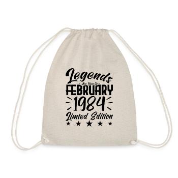 Naissance En Février 1984. Cadeau d'anniversaire. - Sac de sport léger - nature - Devant