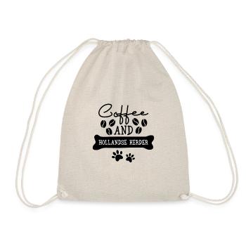 Café et hollandse herder - Sac de sport léger - nature - Devant